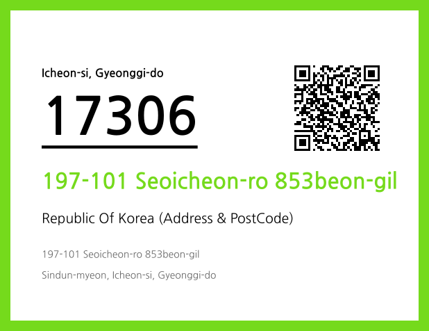 Address and Postal Code QR Code Image (CC BY 4.0)