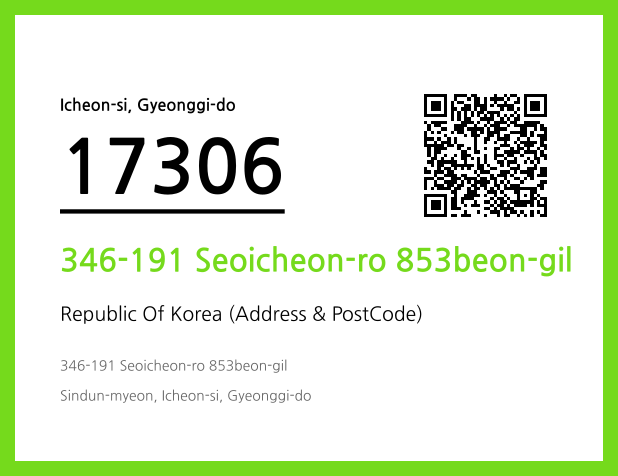 Address and Postal Code QR Code Image (CC BY 4.0)