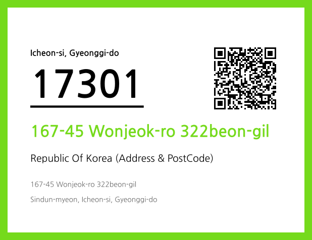 Address and Postal Code QR Code Image (CC BY 4.0)