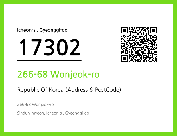 Address and Postal Code QR Code Image (CC BY 4.0)