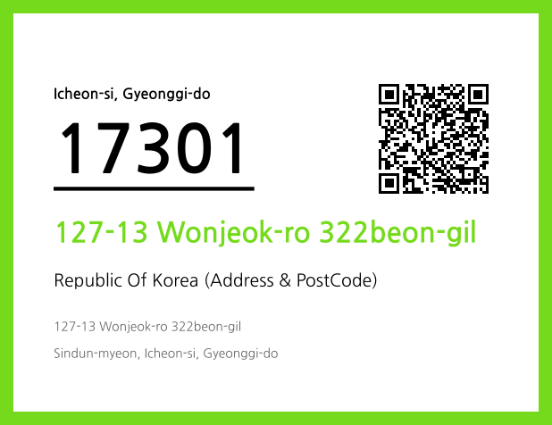 Address and Postal Code QR Code Image (CC BY 4.0)