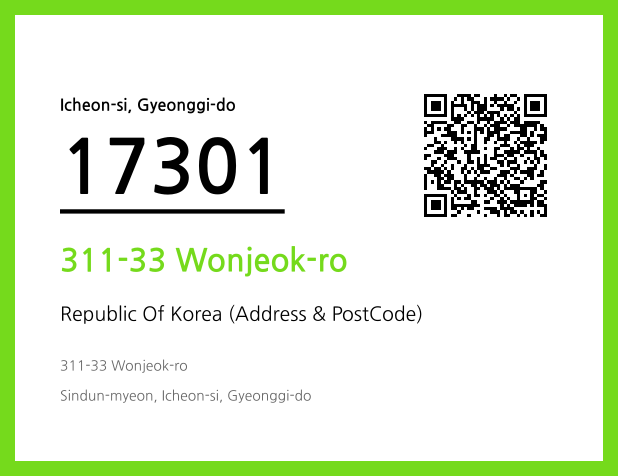 Address and Postal Code QR Code Image (CC BY 4.0)
