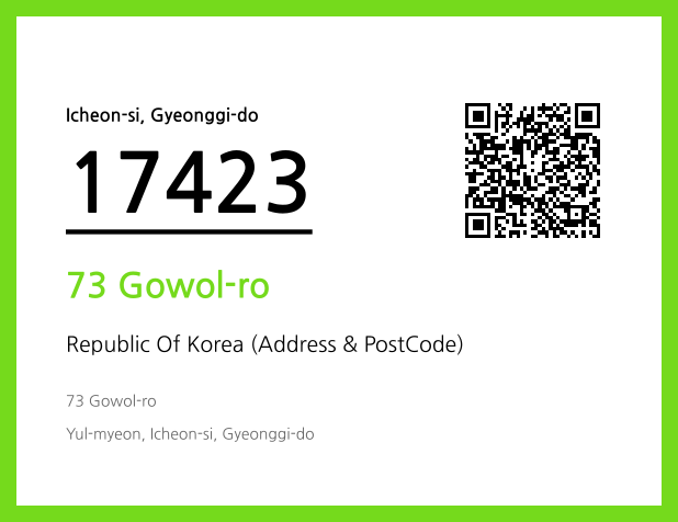 Address and Postal Code QR Code Image (CC BY 4.0)