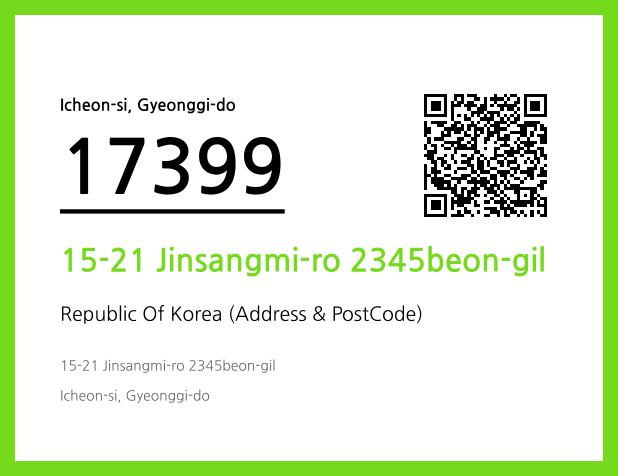 Address and Postal Code QR Code Image (CC BY 4.0)