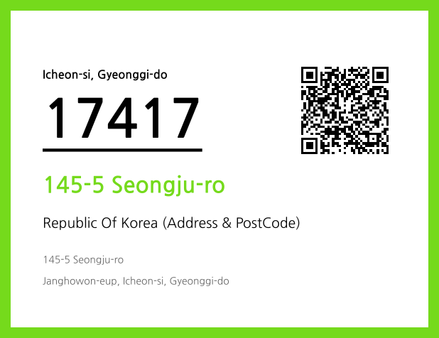 Address and Postal Code QR Code Image (CC BY 4.0)