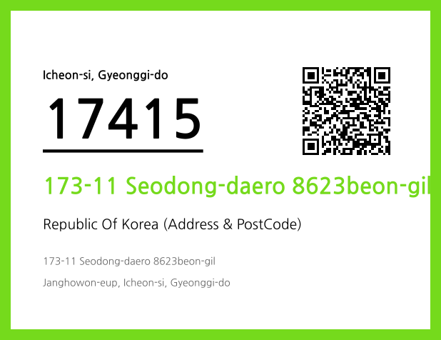 Address and Postal Code QR Code Image (CC BY 4.0)