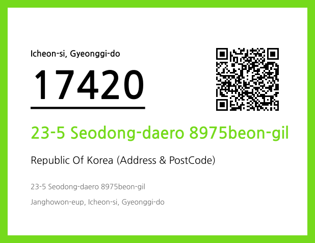 Address and Postal Code QR Code Image (CC BY 4.0)