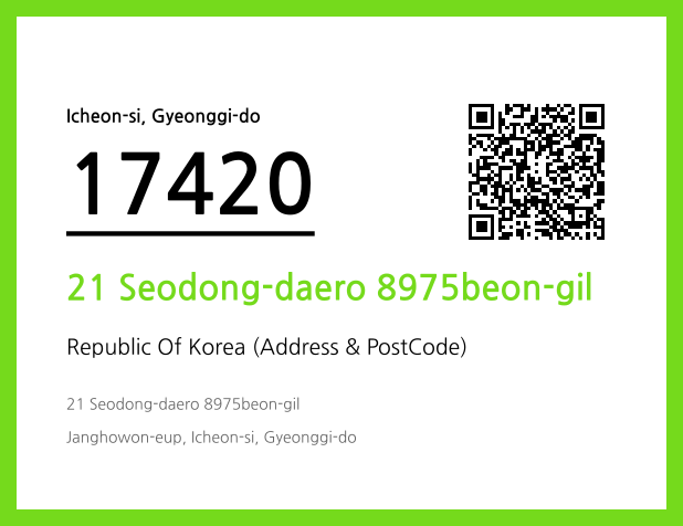 Address and Postal Code QR Code Image (CC BY 4.0)