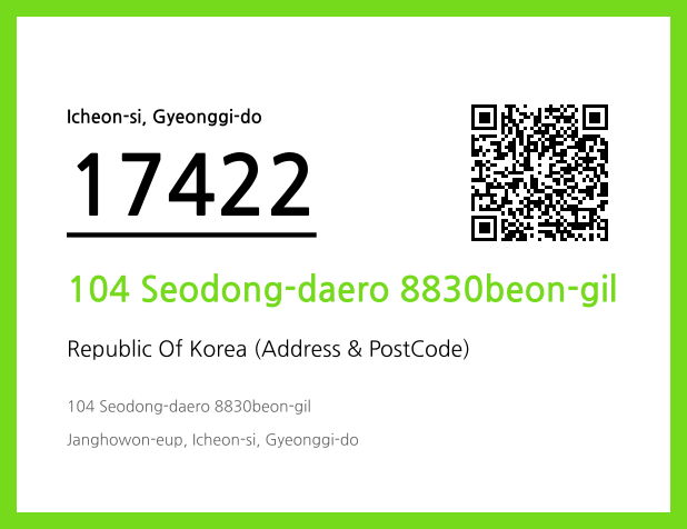 Address and Postal Code QR Code Image (CC BY 4.0)