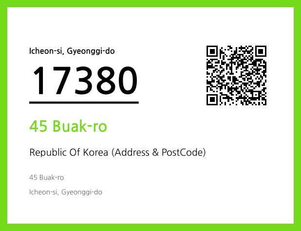Address and Postal Code QR Code Image (CC BY 4.0)
