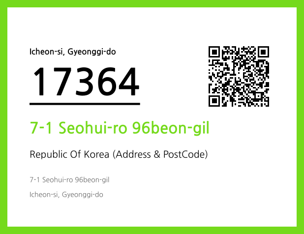 CC BY 4.0 Address and Postal Code QR Code Image (CC BY 4.0)