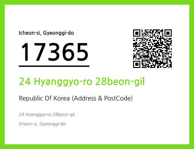Address and Postal Code QR Code Image (CC BY 4.0)