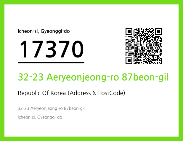 CC BY 4.0 Address and Postal Code QR Code Image (CC BY 4.0)