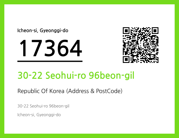 Address and Postal Code QR Code Image (CC BY 4.0)