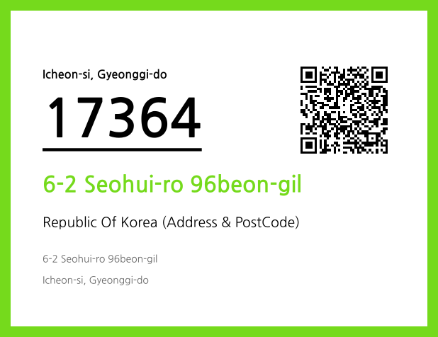 CC BY 4.0 Address and Postal Code QR Code Image (CC BY 4.0)