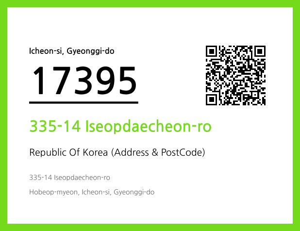Address and Postal Code QR Code Image (CC BY 4.0)