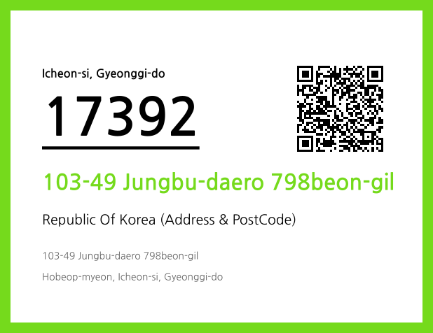CC BY 4.0 Address and Postal Code QR Code Image (CC BY 4.0)