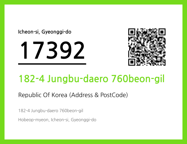 Address and Postal Code QR Code Image (CC BY 4.0)