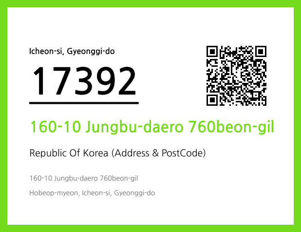 Address and Postal Code QR Code Image (CC BY 4.0)