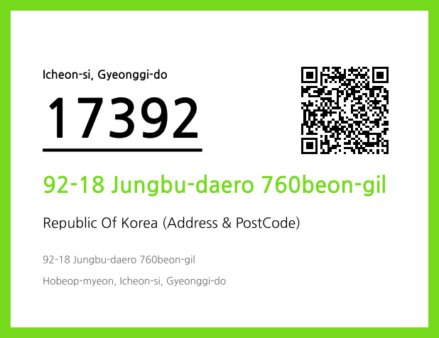 Address and Postal Code QR Code Image (CC BY 4.0)