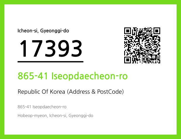 Address and Postal Code QR Code Image (CC BY 4.0)