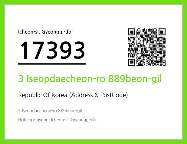 Address and Postal Code QR Code Image (CC BY 4.0)