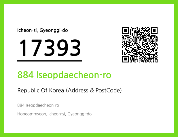 Address and Postal Code QR Code Image (CC BY 4.0)