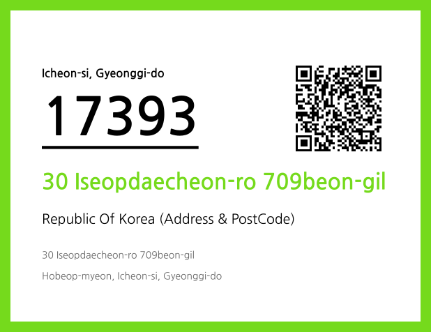 Address and Postal Code QR Code Image (CC BY 4.0)