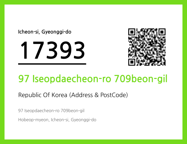 CC BY 4.0 Address and Postal Code QR Code Image (CC BY 4.0)