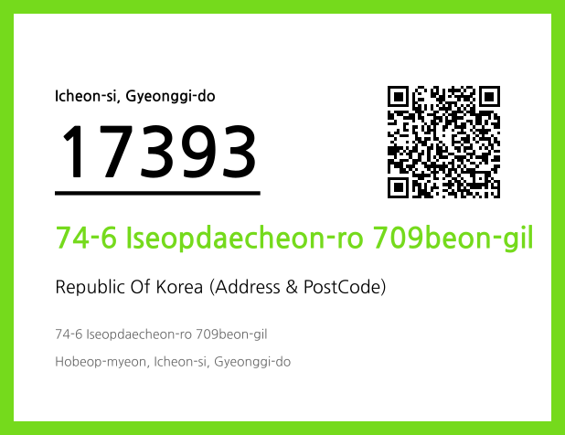 Address and Postal Code QR Code Image (CC BY 4.0)