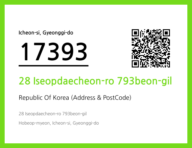 CC BY 4.0 Address and Postal Code QR Code Image (CC BY 4.0)