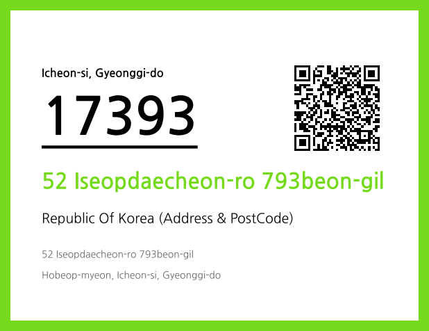 Address and Postal Code QR Code Image (CC BY 4.0)