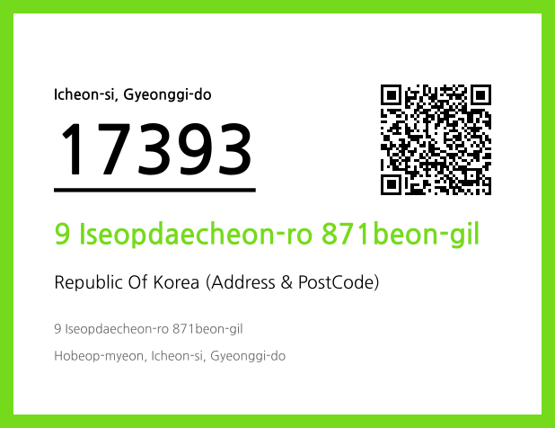 Address and Postal Code QR Code Image (CC BY 4.0)