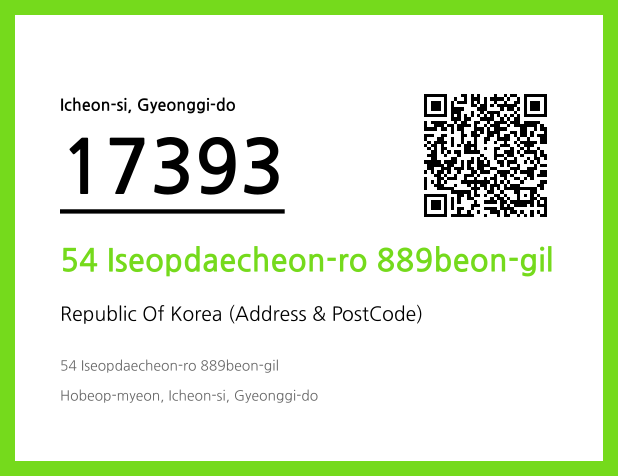 Address and Postal Code QR Code Image (CC BY 4.0)