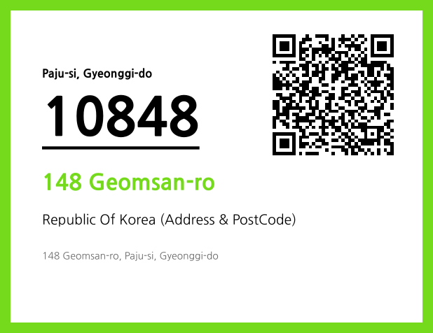 Address and Postal Code QR Code Image