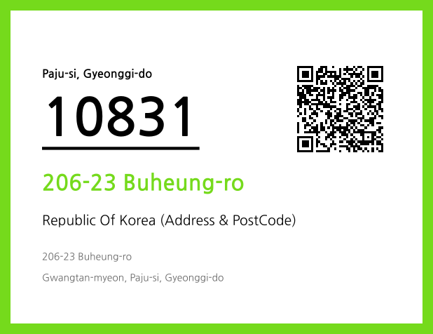 Address and Postal Code QR Code Image (CC BY 4.0)