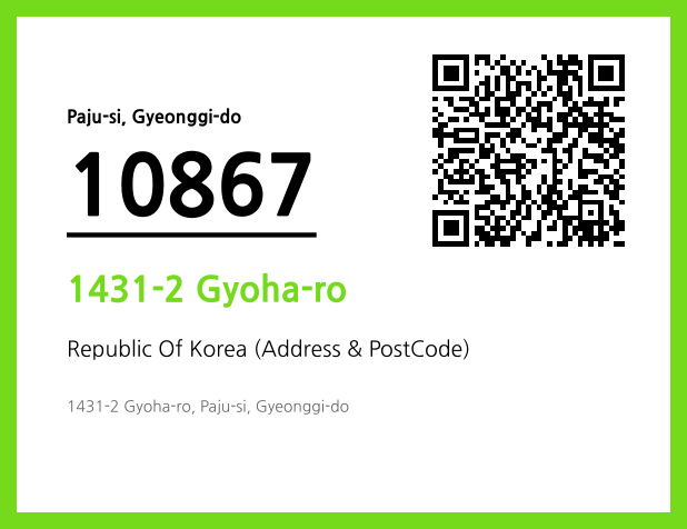 Address and Postal Code QR Code Image