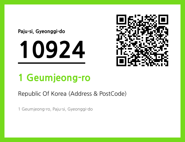 Address and Postal Code QR Code Image