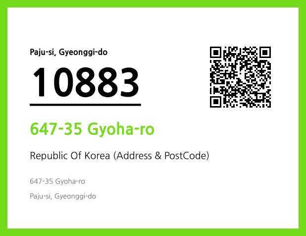 Address and Postal Code QR Code Image (CC BY 4.0)
