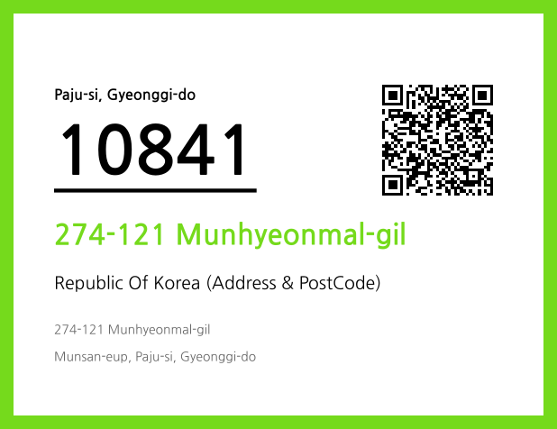 Address and Postal Code QR Code Image (CC BY 4.0)