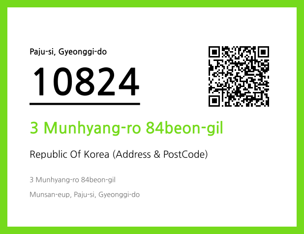 Address and Postal Code QR Code Image (CC BY 4.0)