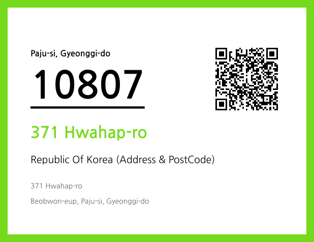 Address and Postal Code QR Code Image (CC BY 4.0)
