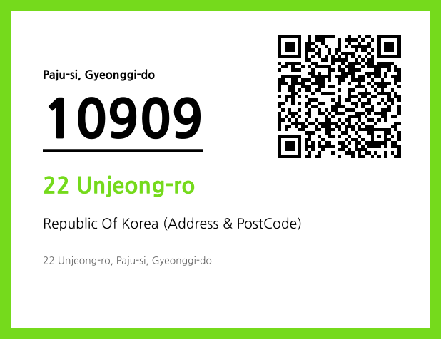 Address and Postal Code QR Code Image