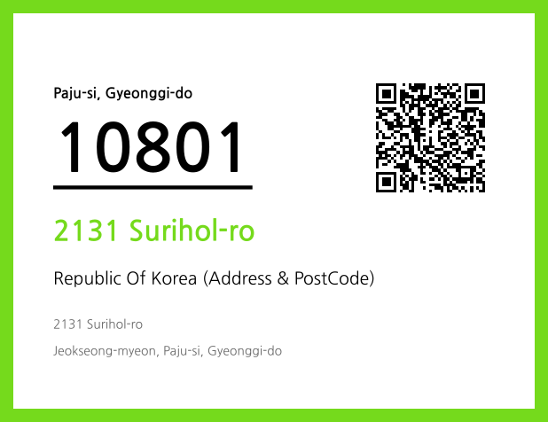 Address and Postal Code QR Code Image (CC BY 4.0)