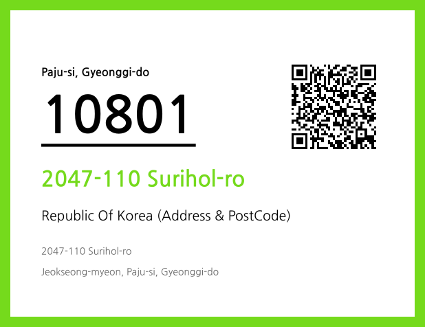 Address and Postal Code QR Code Image (CC BY 4.0)