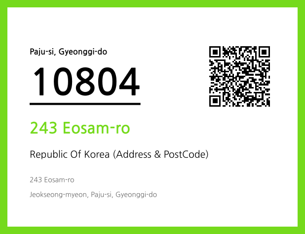 Address and Postal Code QR Code Image (CC BY 4.0)
