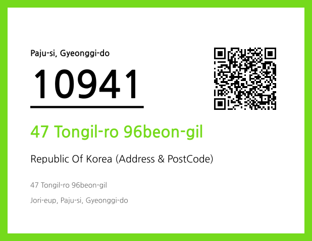 Address and Postal Code QR Code Image (CC BY 4.0)