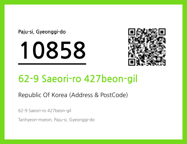 CC BY 4.0 Address and Postal Code QR Code Image (CC BY 4.0)