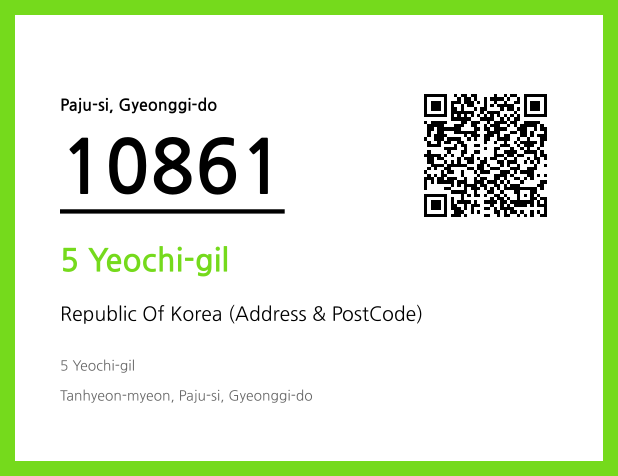 Address and Postal Code QR Code Image (CC BY 4.0)