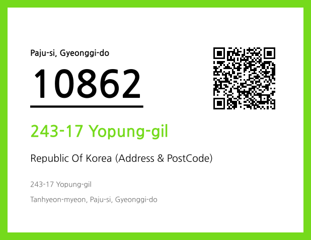 Address and Postal Code QR Code Image (CC BY 4.0)